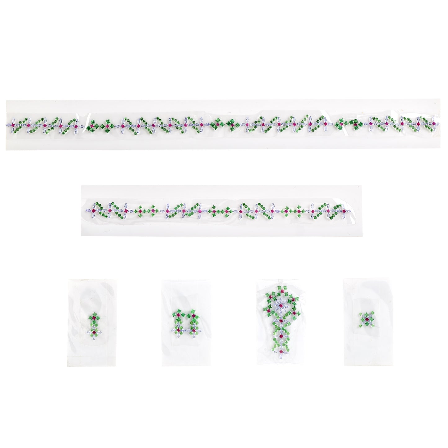 Fine Quality Ruby Tsavorite & Tanzanite Gemstone Square Round and Marquise Shape Necklace Earrings Bracelet Locket Brooch Ring Jewellery Set