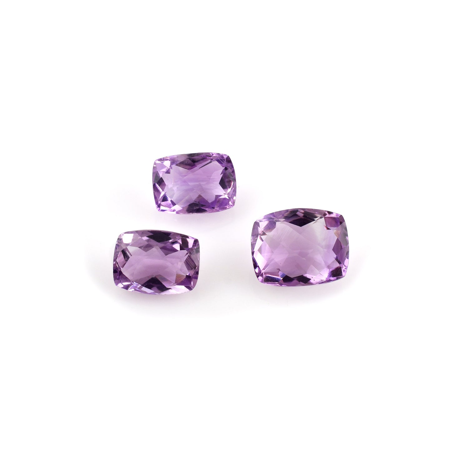 Fine Quality 100% Natural Amethyst Gemstone 10.50cts. Fancy Shape Purple 3-Pcs Set Loose Gemstone for Jewelry Making at the Cheapest Price