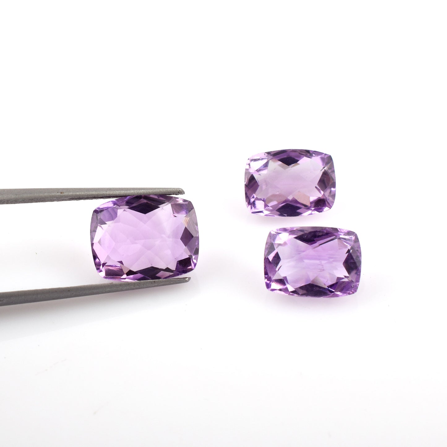 Fine Quality 100% Natural Amethyst Gemstone 10.50cts. Fancy Shape Purple 3-Pcs Set Loose Gemstone for Jewelry Making at the Cheapest Price