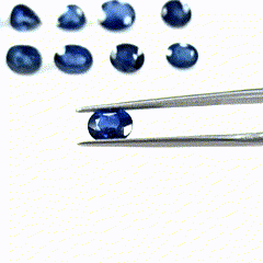 Natural Blue Sapphire Oval Shape Faceted Cut 6x7 mm Blue Sapphire Heated-Natural Deep Blue Sapphire Oval Cut-Blue Sapphire Ring Custom Ring
