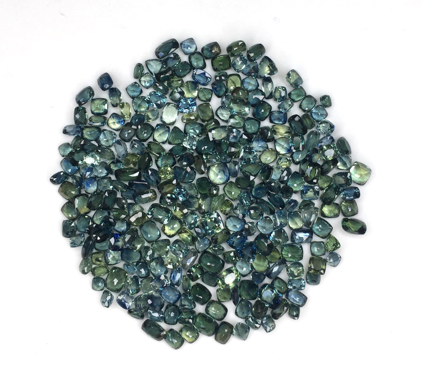 Faceted Cut Natural Blue Sapphire Heat Gemstone Cushion Shape Mixed Sizes September Birthstone for Jewellery Making