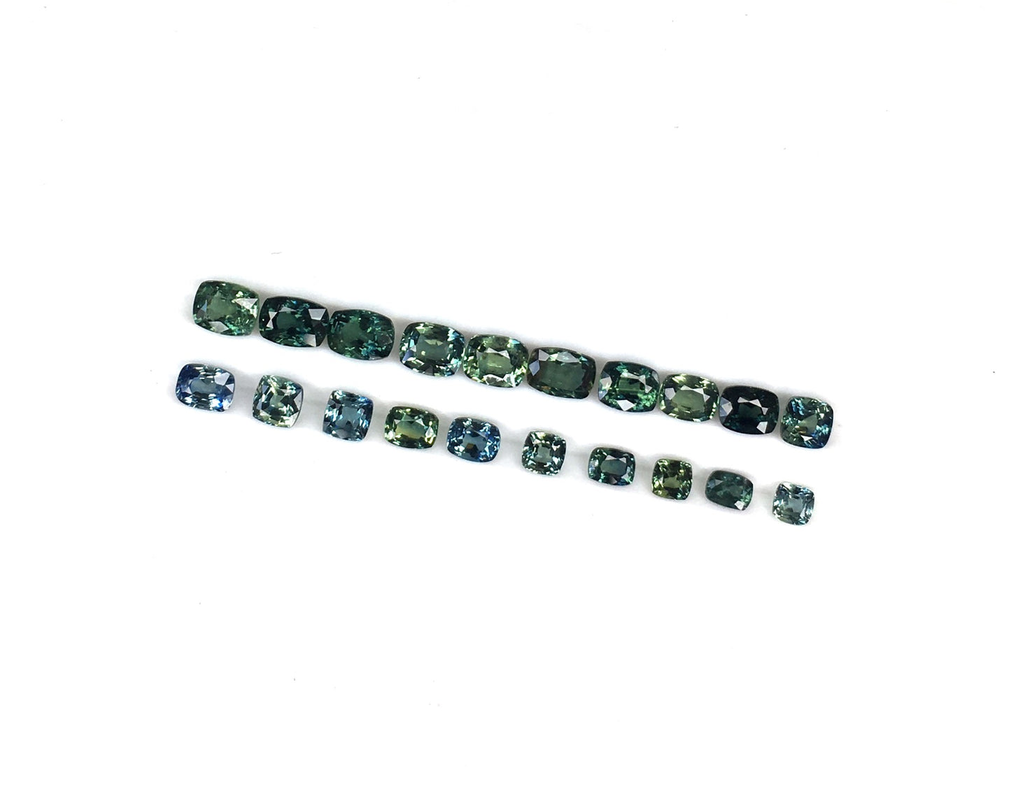 Faceted Cut Natural Blue Sapphire Heat Gemstone Cushion Shape Mixed Sizes September Birthstone for Jewellery Making
