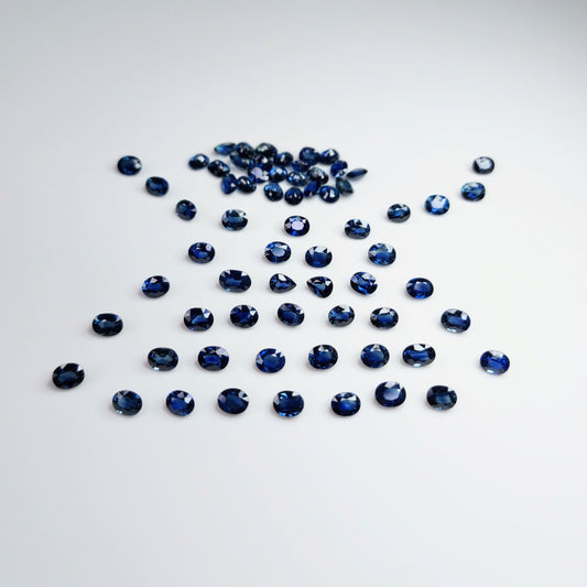 5x4 Mm Natural Blue Sapphire Cut Stone Blue Sapphire Faceted Cut Stone Blue Sapphire Gemstone Oval Shape Loose Gemstone Whole Sale Price
