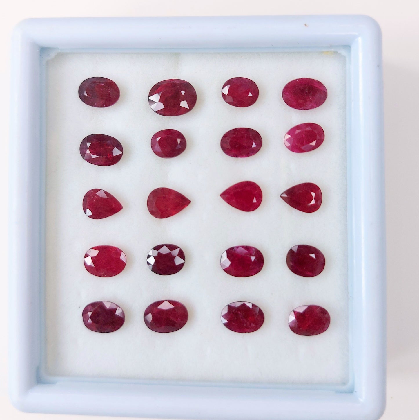 100% Natural African Ruby Heated Oval and Pear Cut Calibrated 5x4-6x4mm Reddish Pink Color Gemstones for Jewelry Making