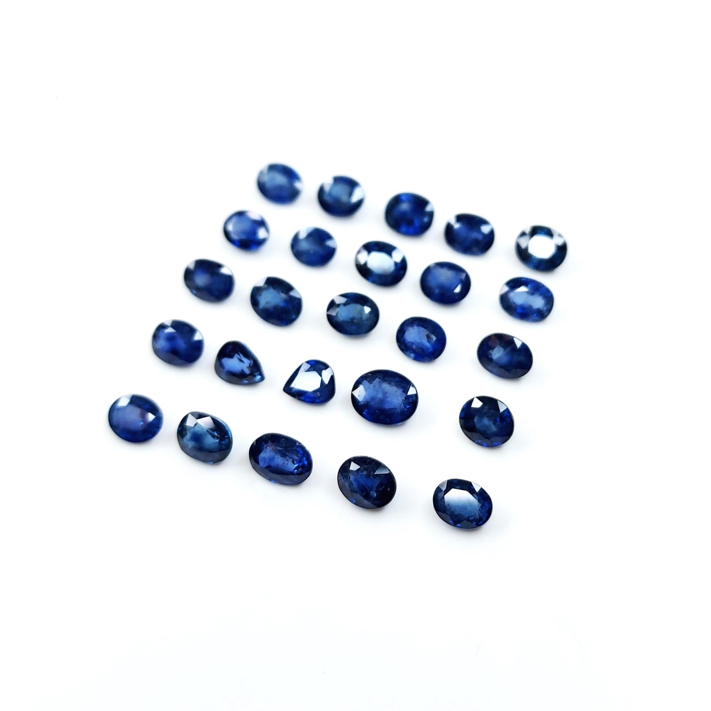 Natural Blue Sapphire Oval Shape Faceted Cut 6x7 mm Blue Sapphire Heated-Natural Deep Blue Sapphire Oval Cut-Blue Sapphire Ring Custom Ring