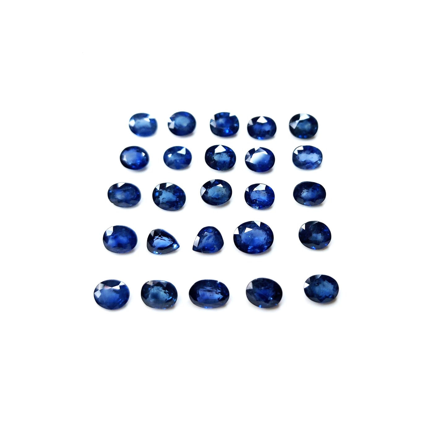 Natural Blue Sapphire Oval Shape Faceted Cut 6x7 mm Blue Sapphire Heated-Natural Deep Blue Sapphire Oval Cut-Blue Sapphire Ring Custom Ring