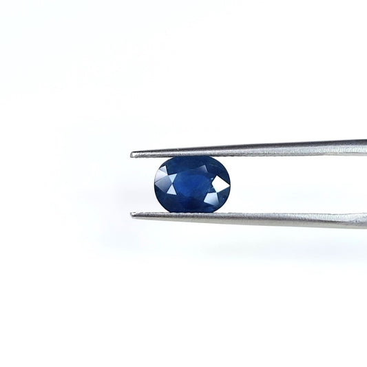 100% Natural Blue Sapphire Heated 7.0x8.50x4.0 mm Oval Shape 2.03 Carat Stone September Birthstone Faceted 1 Pcs Fine Cut Gemstone for Ring