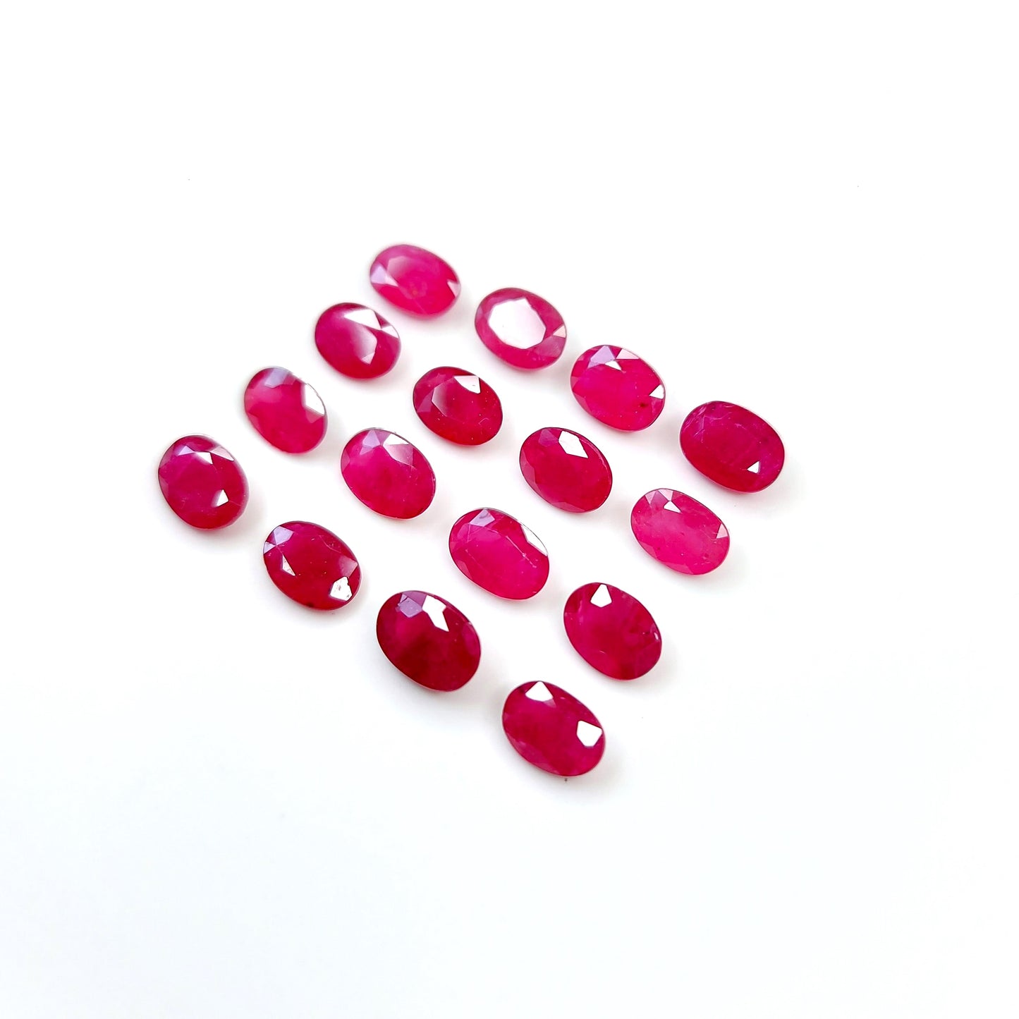 5x7MM Top Most Quality 100% Natural Ruby Mozambique Heated Oval Cut Loose Gemstones for Jewelry Making