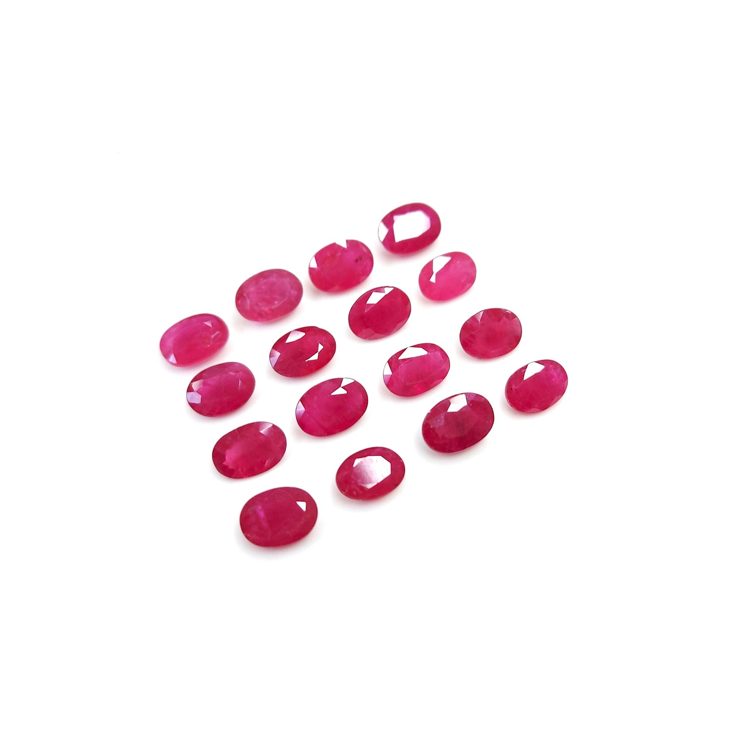 5x7MM Top Most Quality 100% Natural Ruby Mozambique Heated Oval Cut Loose Gemstones for Jewelry Making