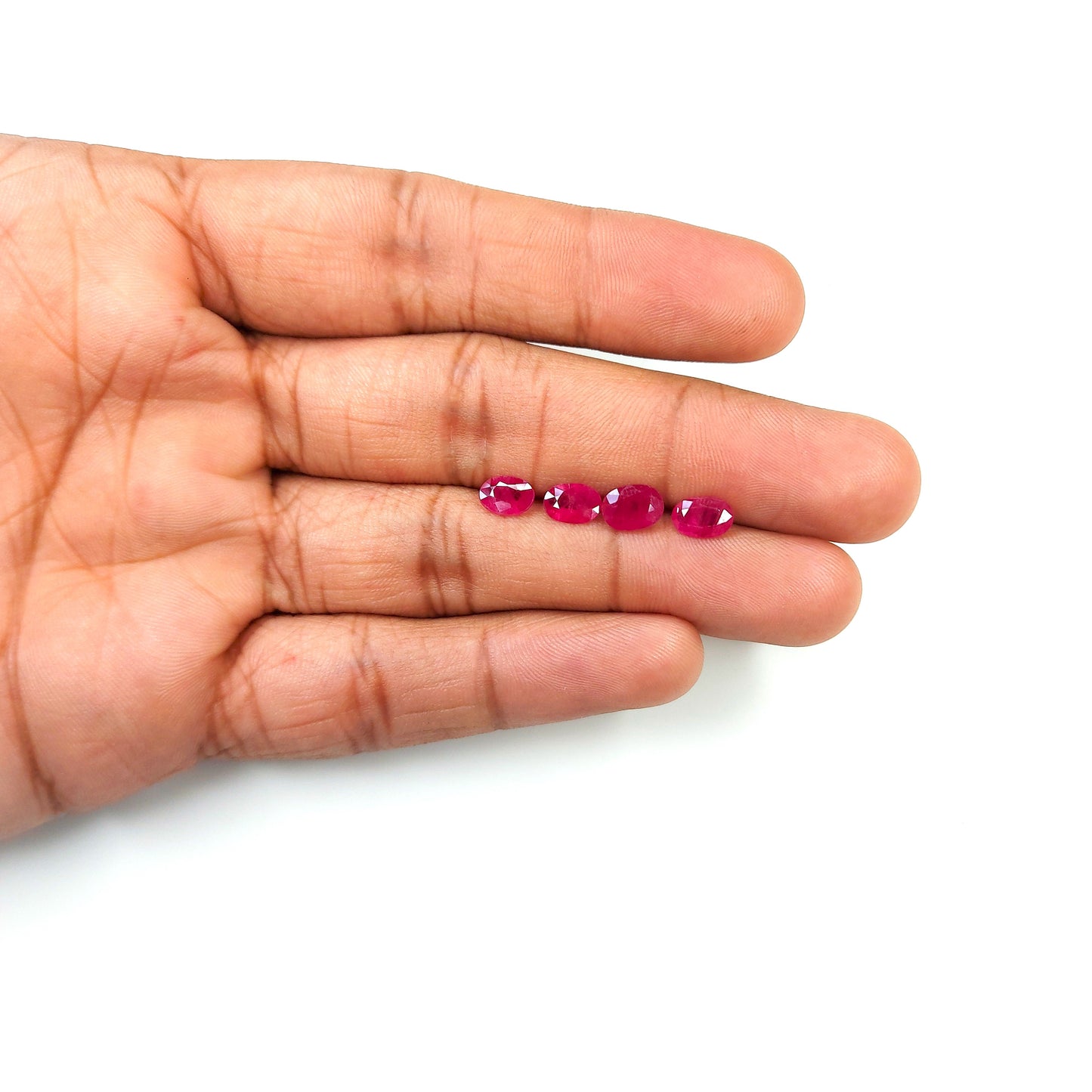 5x7MM Top Most Quality 100% Natural Ruby Mozambique Heated Oval Cut Loose Gemstones for Jewelry Making