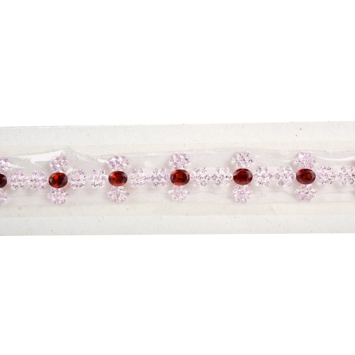 Fine Quality 100% Natural Spectrolite and Pink Sapphire Gemstones 6x5 mm, 2.2mm in Round, Oval Shape for Bracelet Making of Silver & Gold