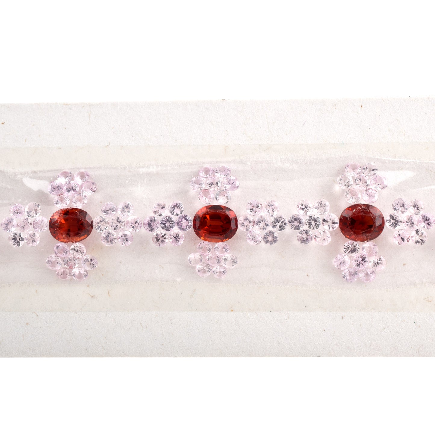 Fine Quality 100% Natural Spectrolite and Pink Sapphire Gemstones 6x5 mm, 2.2mm in Round, Oval Shape for Bracelet Making of Silver & Gold