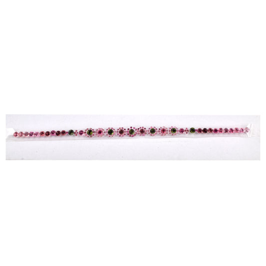 100% Natural Green Pink Tourmaline Gemstones 9.12cts, 2.87cts, 3.12cts Mixed Sizes in Round Shape for Bracelet Making of Silver & Gold