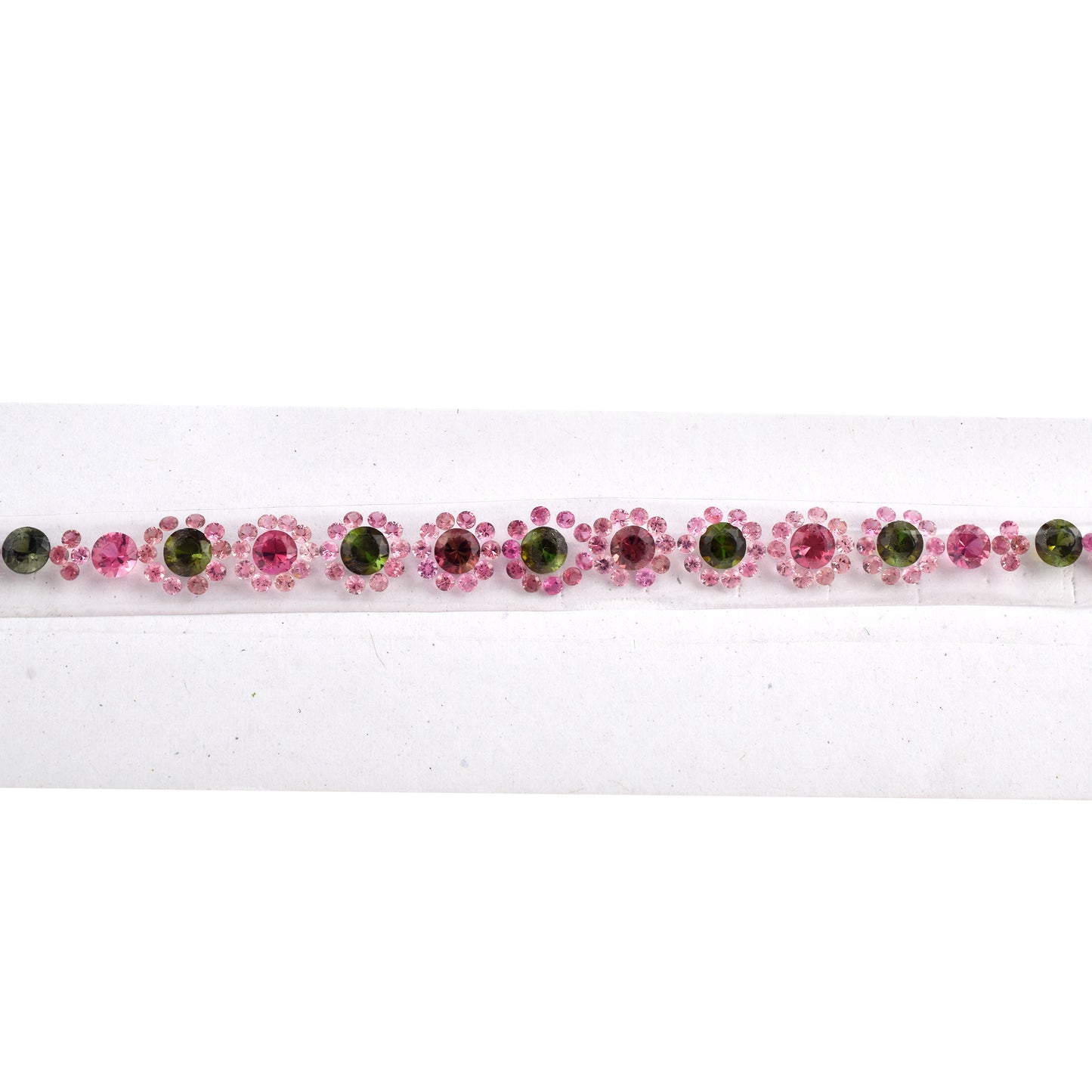 100% Natural Green Pink Tourmaline Gemstones 9.12cts, 2.87cts, 3.12cts Mixed Sizes in Round Shape for Bracelet Making of Silver & Gold