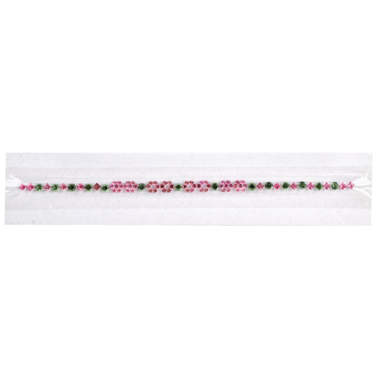100% Natural Pink Green Tourmaline Gemstones 2.20cts, 5.17cts, 4.69cts Mix Sizes in Round, Square Shape for Bracelet Making of Silver & Gold
