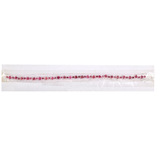 Natural Pink Tourmaline Gemstones Size 2.9-3.2mm, 3.9-4.2mm in Round, Square Shape 2.82, 7.68cts for Making Tennis Bracelet of Silver & Gold