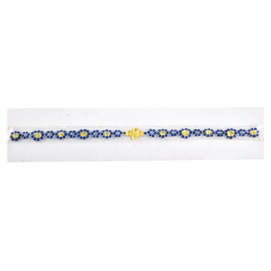 Fine Quality 100% Natural Blue and Yellow Sapphire Gemstones 7.94 cts, 5.86 cts in Round, Oval Shape for Bracelet Making of Silver & Gold