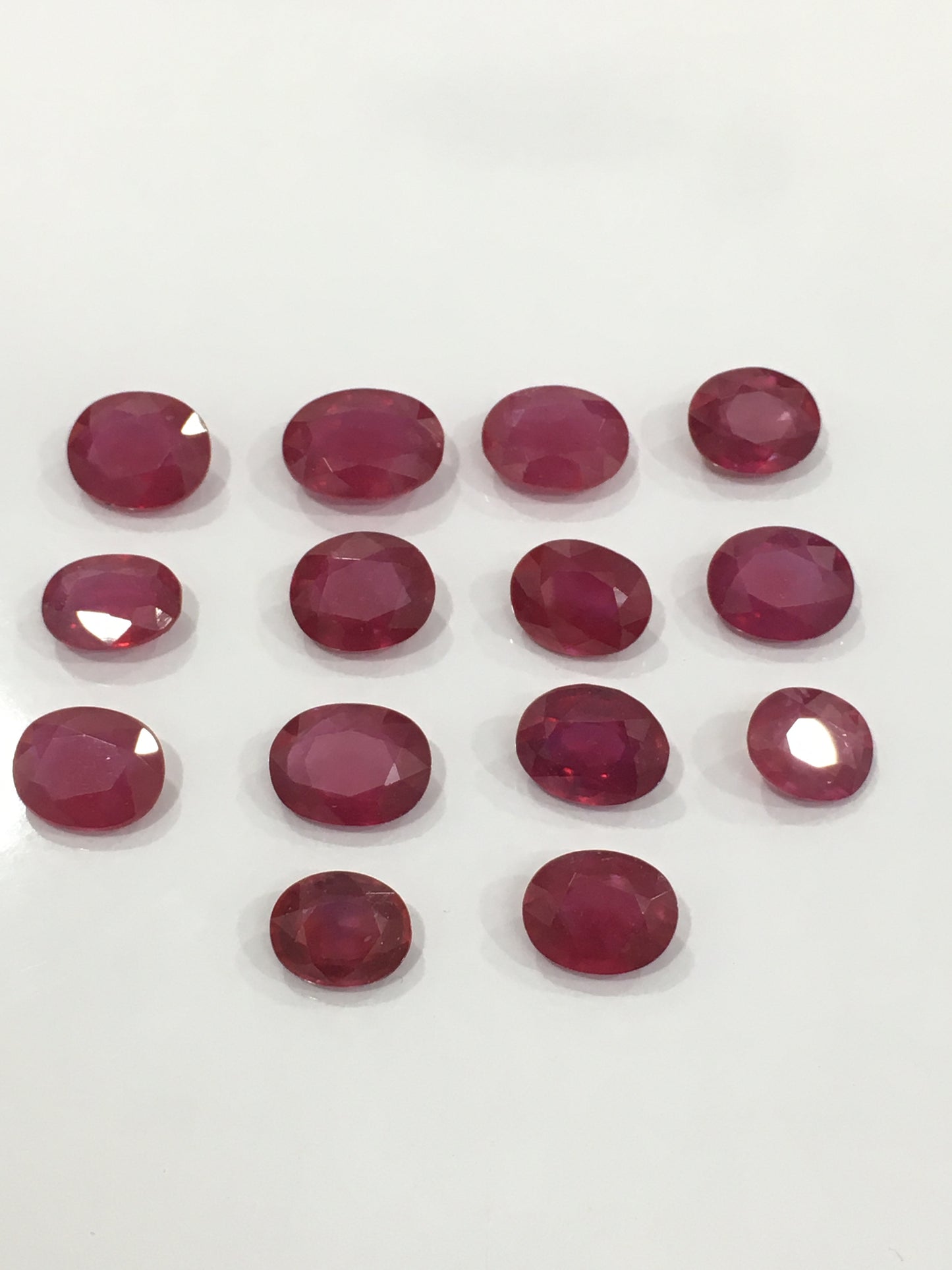 Natural Mozambique Ruby Loose Gemstone in Oval Cut 4-8 CT July Birthstone with Reddish Pink Color Heat-Treated