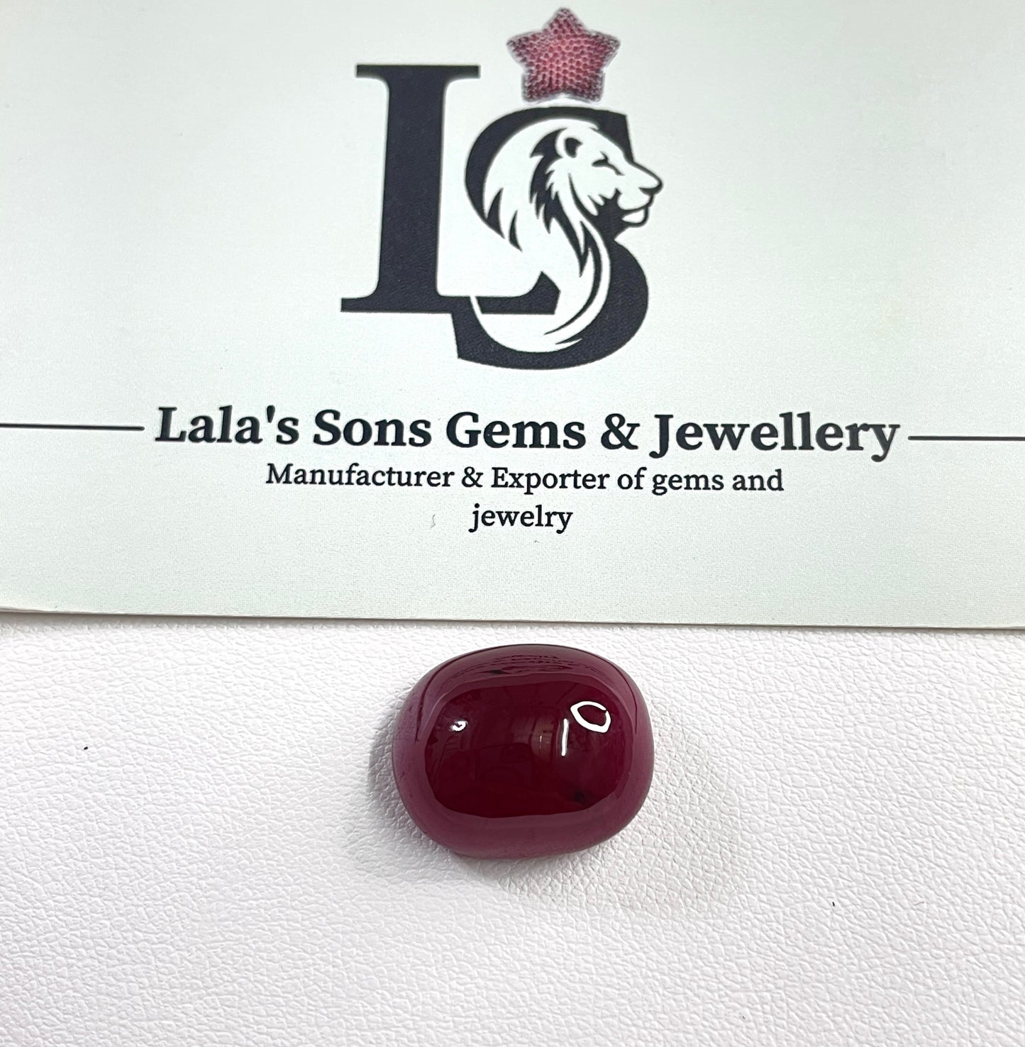 Best Quality Natural Heat-Treated African Ruby 23.66 Cts. Oval Cut Reddish Pink Color July Birthstone for Making Pendant