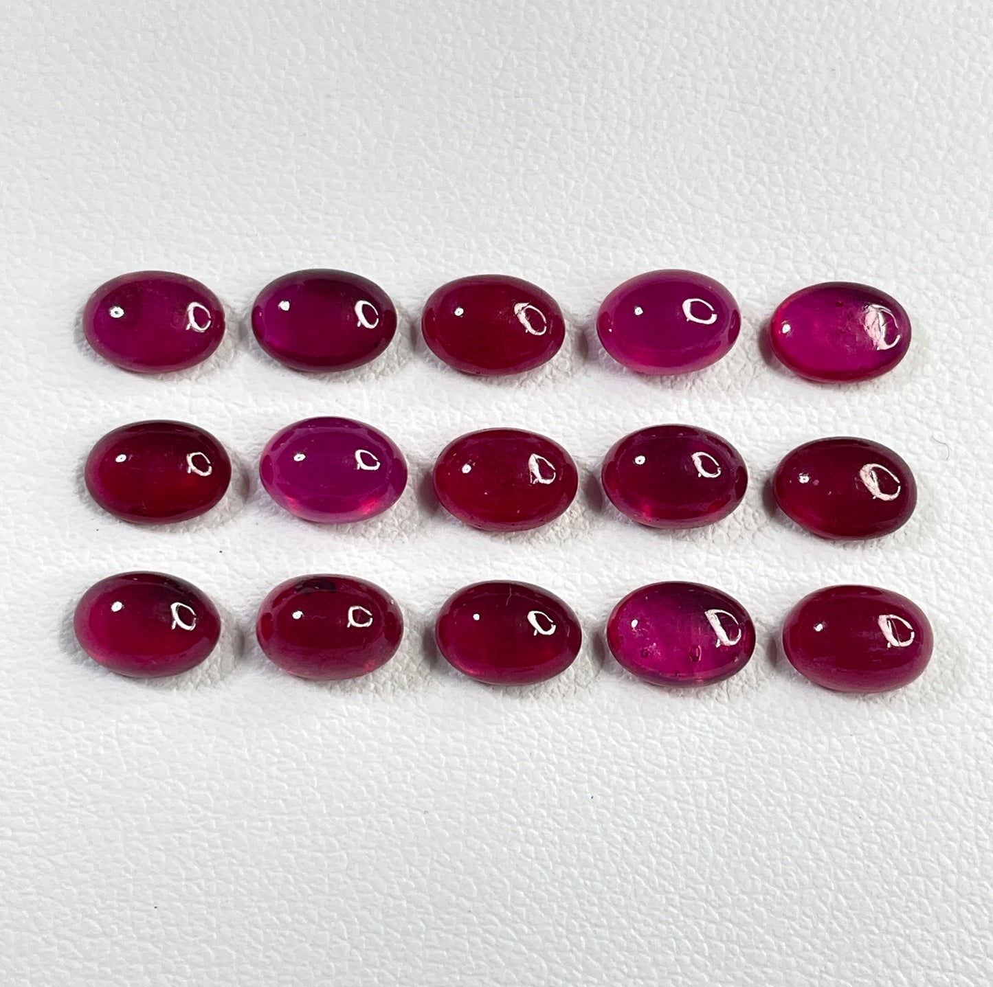 Fine Quality Natural Ruby African Heat-Treated Cabochon Calibrated Size Oval Shape Reddish Pink Color Loose Gemstone for Jewelry Making