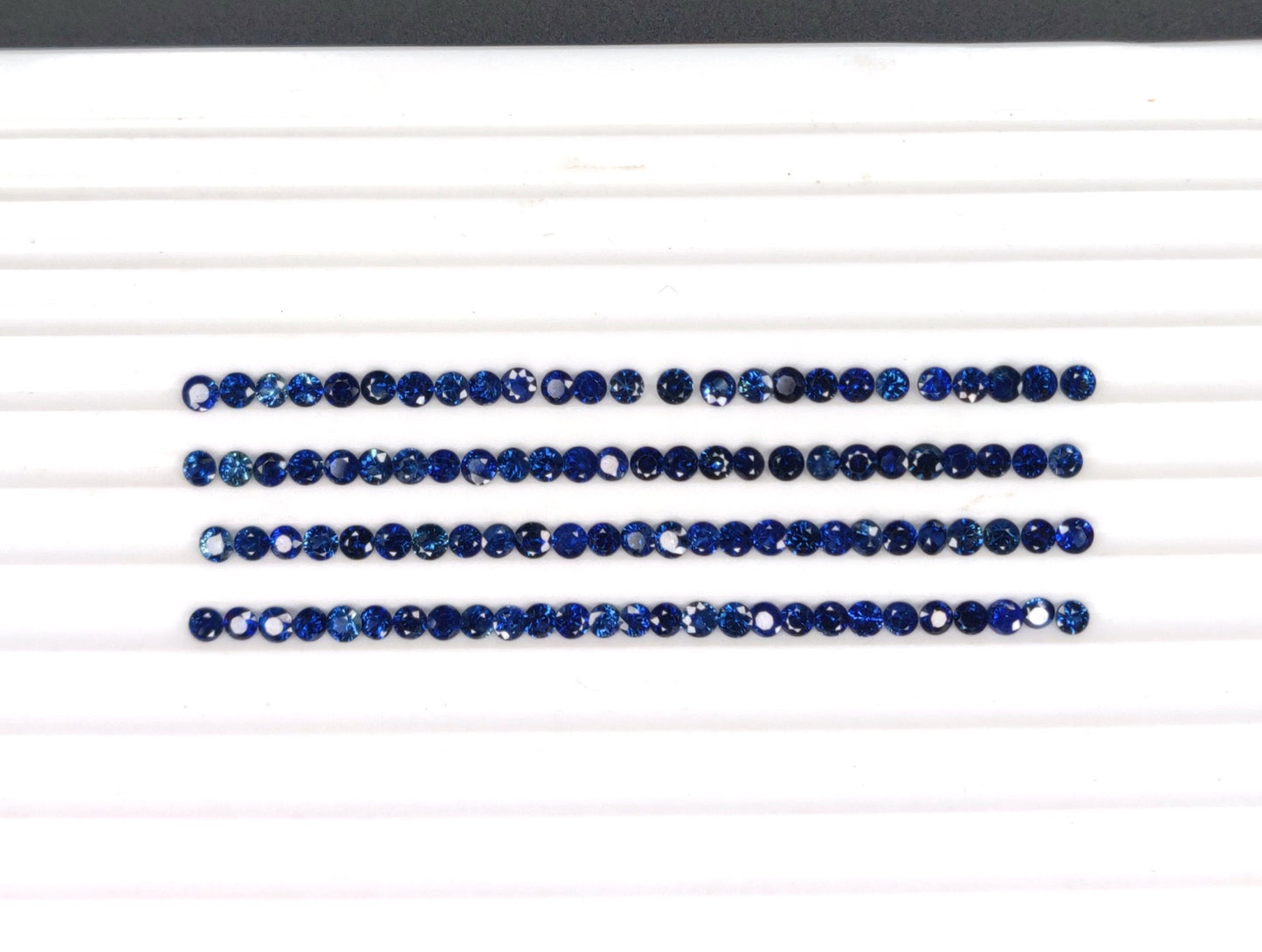 3 MM Fine Quality 100% Natural Blue Sapphire Round Cut Loose Gemstones Faceted Blue Color Stones for jewelry making