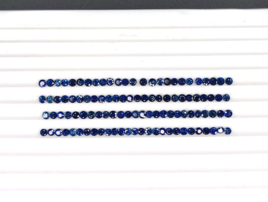3 MM Fine Quality 100% Natural Blue Sapphire Round Cut Loose Gemstones Faceted Blue Color Stones for jewelry making