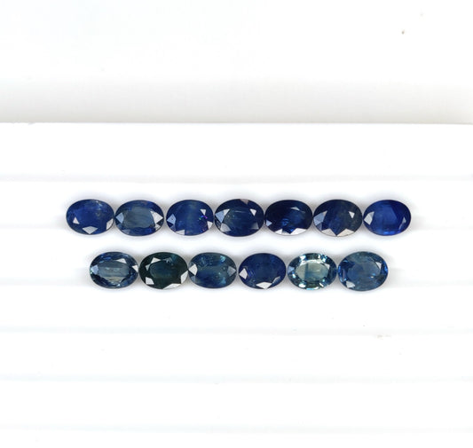 Rare Natural AAA+ Flawless Royal Blue Sapphire Oval Shape 6x8mm Cut Loose Gemstone Top Quality Gemstone/Ring &amp; Jewelry Making Gemstone
