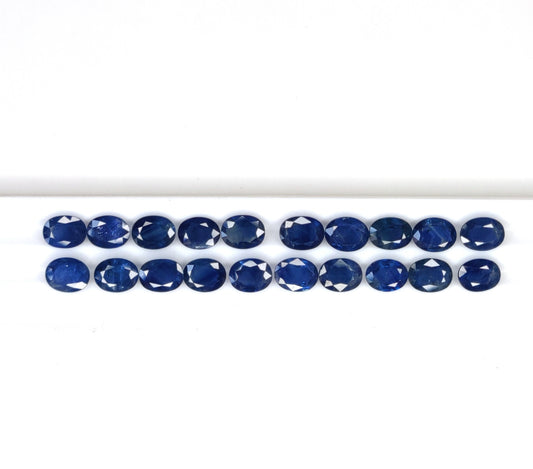 7x9 mm Fine Quality Blue Sapphire Heat Oval Shape Blue Color Faceted 2.20 Carat September Birthstone Loose Gemstones for Jewelry Making