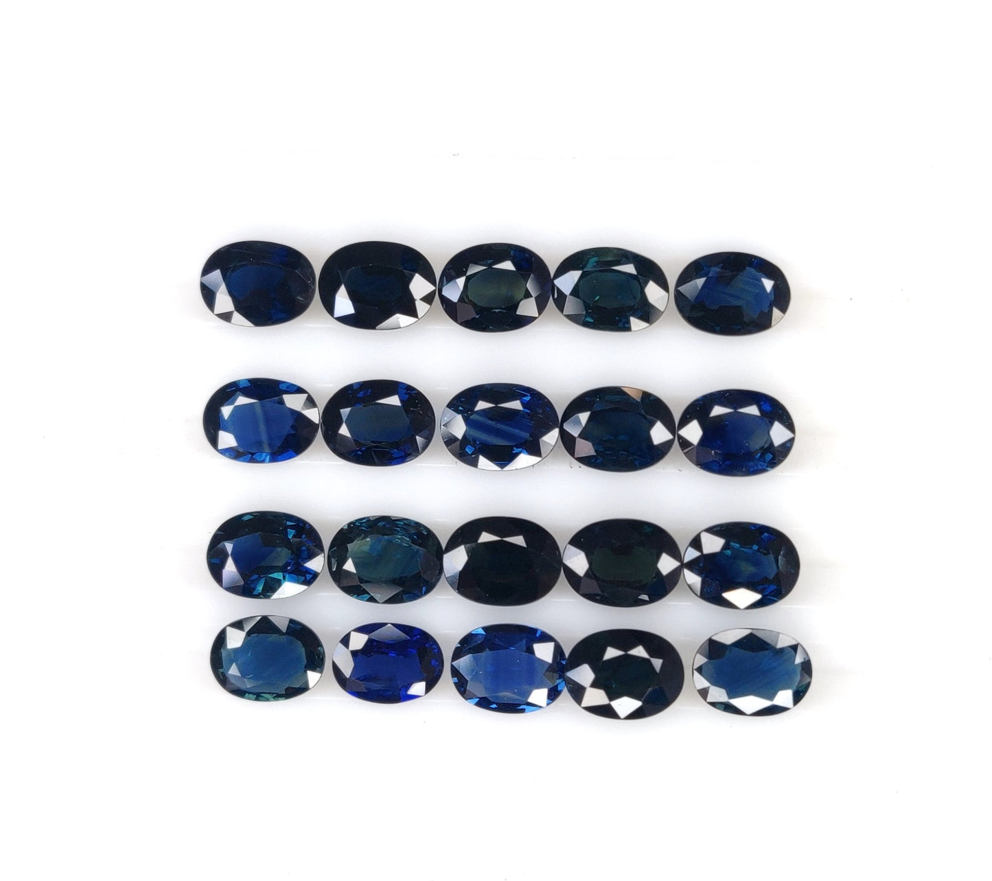 1.55 Ct Natural Blue Sapphire Heat Oval Shape Size 6x8 mm Sapphire Rose Cut Loose Gemstone for Making Jewelry