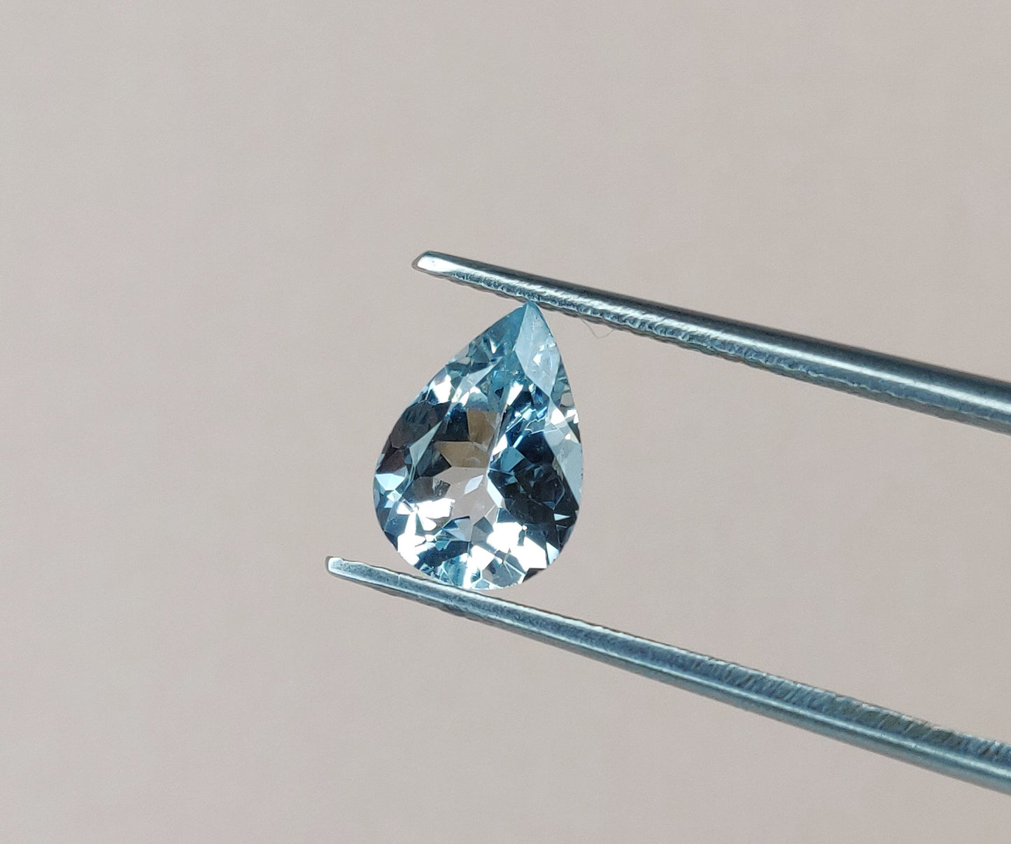 Excellent Cut Natural Aquamarine Loose Gemstone 7x9 mm Pear Shape Weight 9.10 Carat 6 Pcs Lot March Birthstone for Jewelry Making