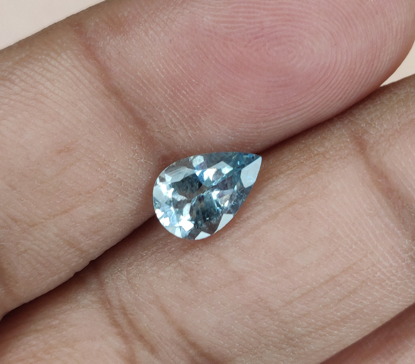 Excellent Cut Natural Aquamarine Loose Gemstone 7x9 mm Pear Shape Weight 9.10 Carat 6 Pcs Lot March Birthstone for Jewelry Making