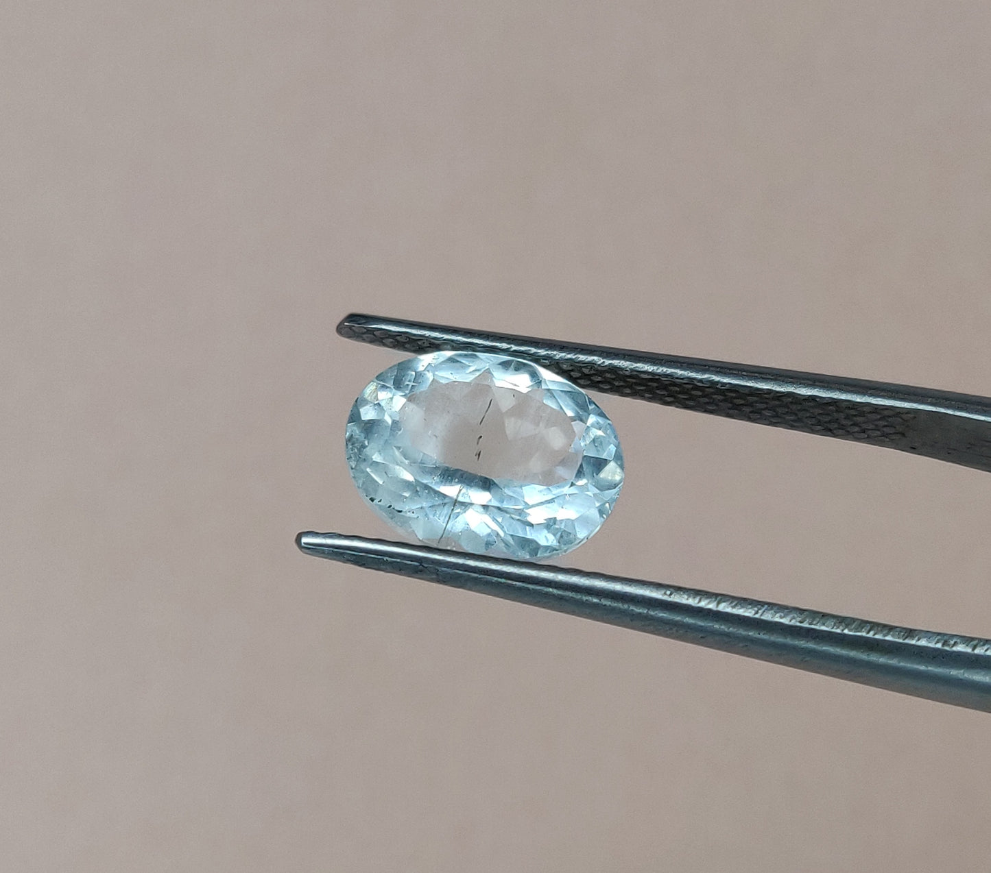 Excellent Cut Fine Quality Natural Aquamarine (3 Pcs Lot) 7.10 Carats Oval Shape 8x10mm Sky Blue Color Faceted Loose Gemstones for Jewelry Making