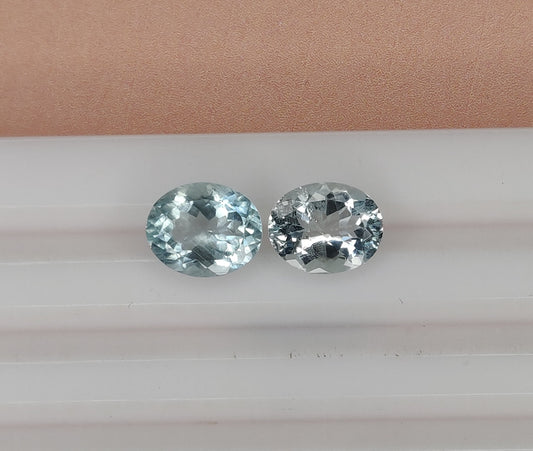100% Natural Fine Quality Aquamarine Oval Shape 9x11mm 6.20cts. Faceted Cut Loose Gemstones for Jewelry Making at the Best Price