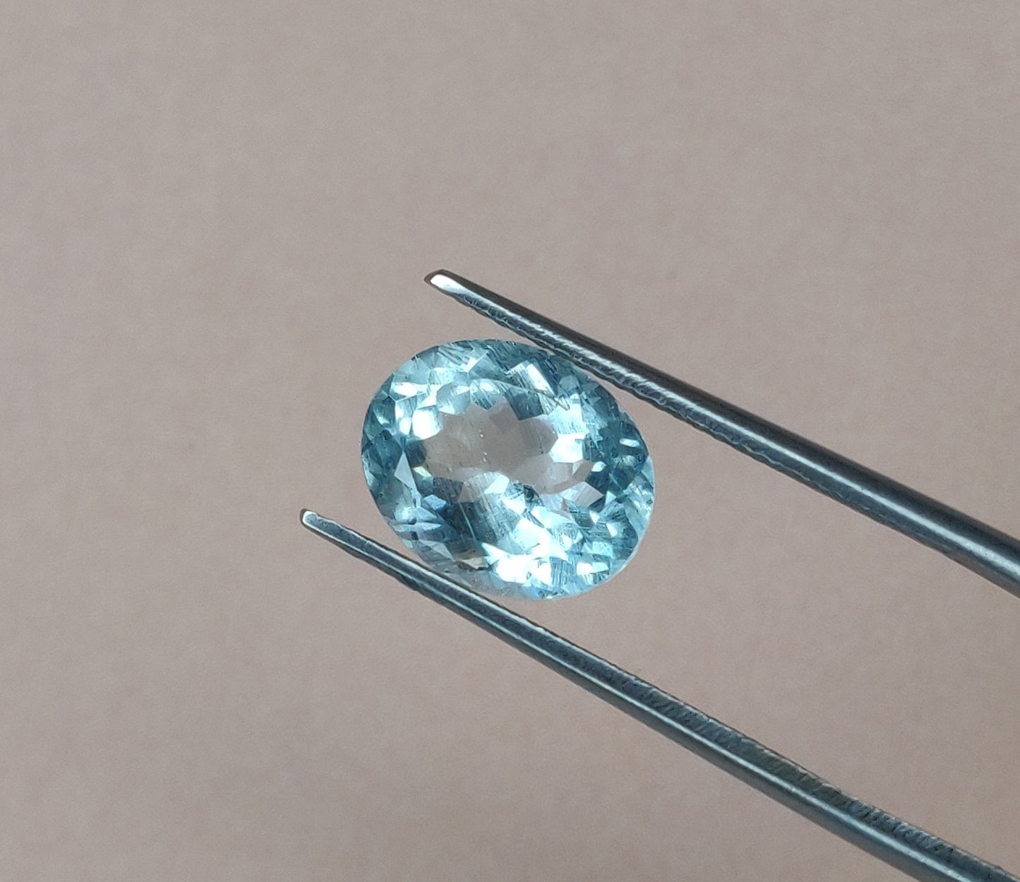 100% Natural Fine Quality Aquamarine Oval Shape 9x11mm 6.20cts. Faceted Cut Loose Gemstones for Jewelry Making at the Best Price