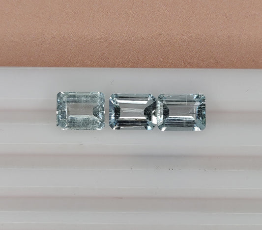 AAA Quality Faceted Cut 100% Natural Aquamarine 8.15cts. Octagon Shape Aquamarine Loose Gemstone 8x10mm Jewelry Making Stone at Best Price