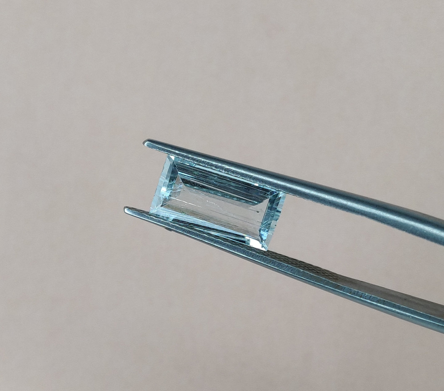 Natural Aquamarine Octagon Shape 4.05cts. Faceted Cut Gemstone March Birthstone AAA Quality Loose Gemstones 6x12mm Jewelry Making Stone