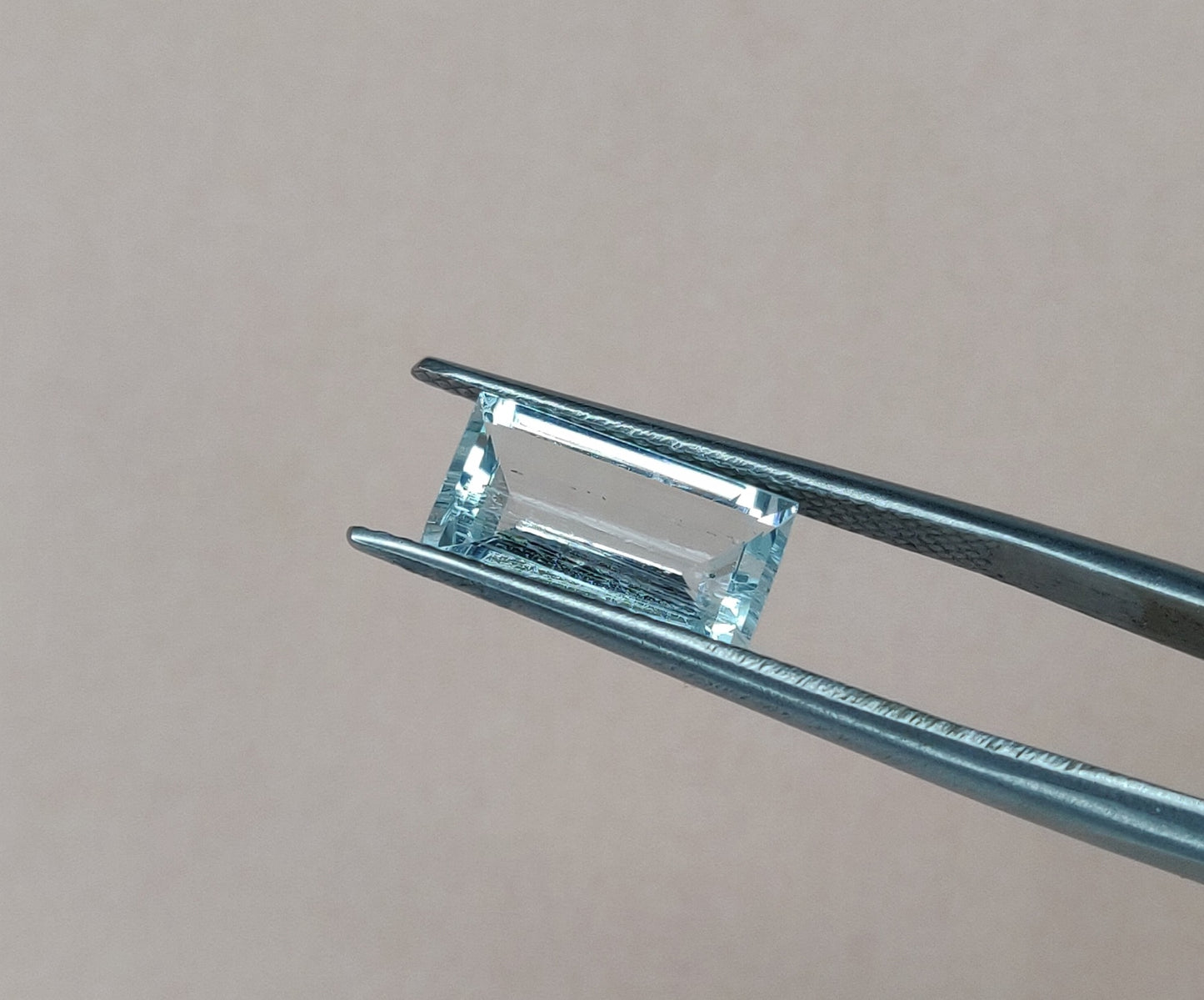 Natural Aquamarine Octagon Shape 4.05cts. Faceted Cut Gemstone March Birthstone AAA Quality Loose Gemstones 6x12mm Jewelry Making Stone