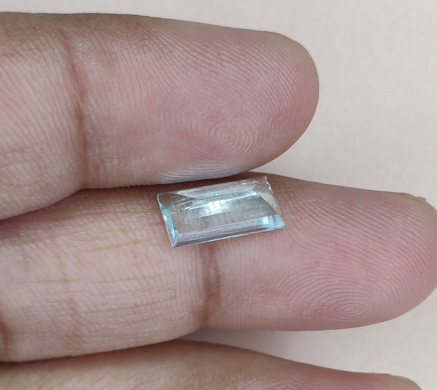 Natural Aquamarine Octagon Shape 4.05cts. Faceted Cut Gemstone March Birthstone AAA Quality Loose Gemstones 6x12mm Jewelry Making Stone