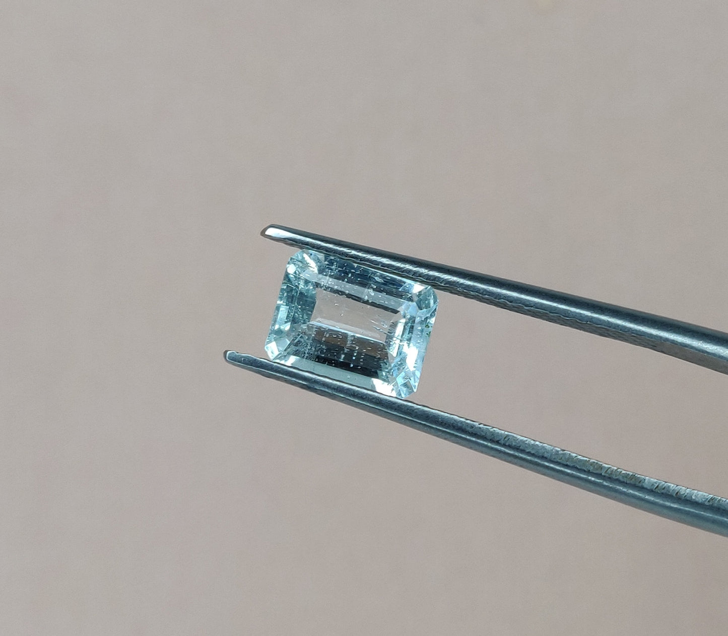 AAA Top Quality Aquamarine Emerald Cut 2.95cts. Loose Gemstones March Birthstone 6x8 mm Aquamarine Earring &amp; Jewelry Making