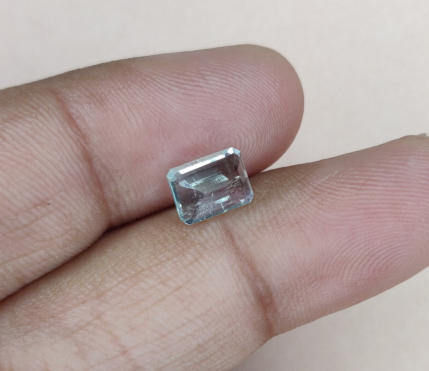 AAA Top Quality Aquamarine Emerald Cut 2.95cts. Loose Gemstones March Birthstone 6x8 mm Aquamarine Earring &amp; Jewelry Making