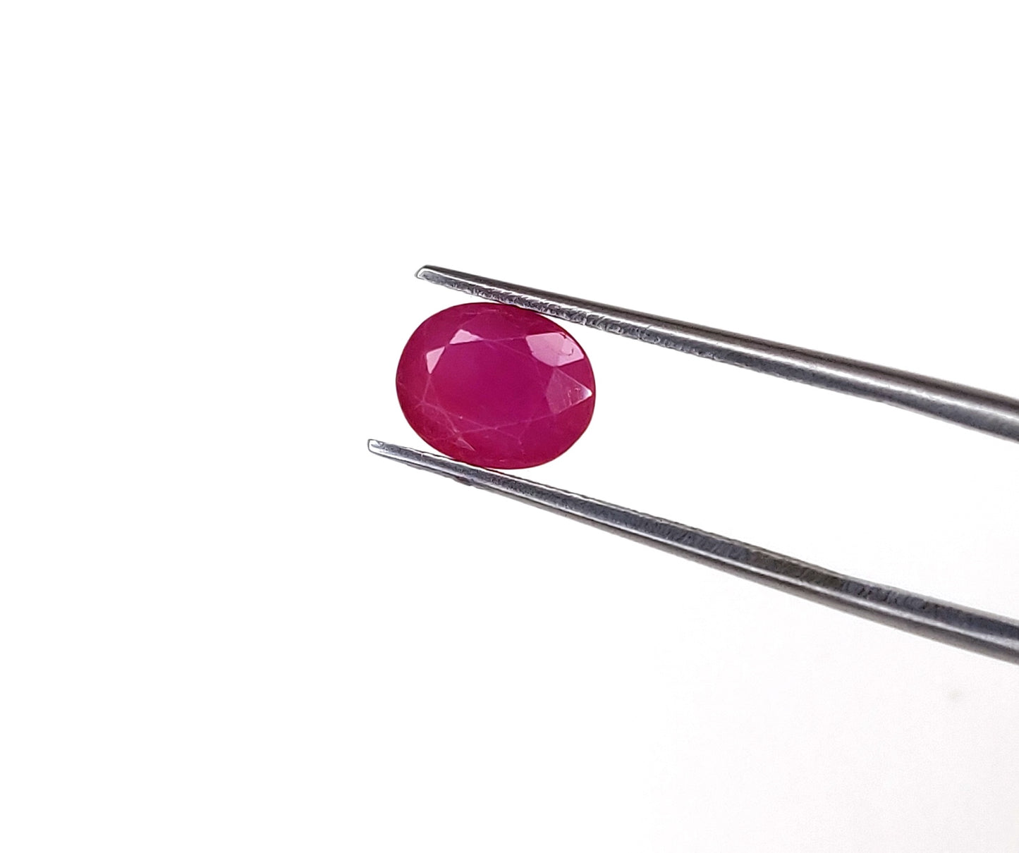 100% Natural Ruby Gemstones Fine Quality Oval-Cut 7x9 mm Pinkish Red Color July Birthstone for Making Jewelry