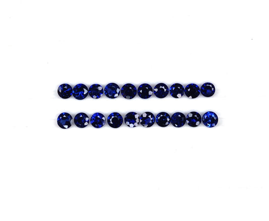High Quality Natural Calibrated 3.5mm Blue Sapphire Royal Blue Color Loose Gemstone for Necklace or Earrings Making