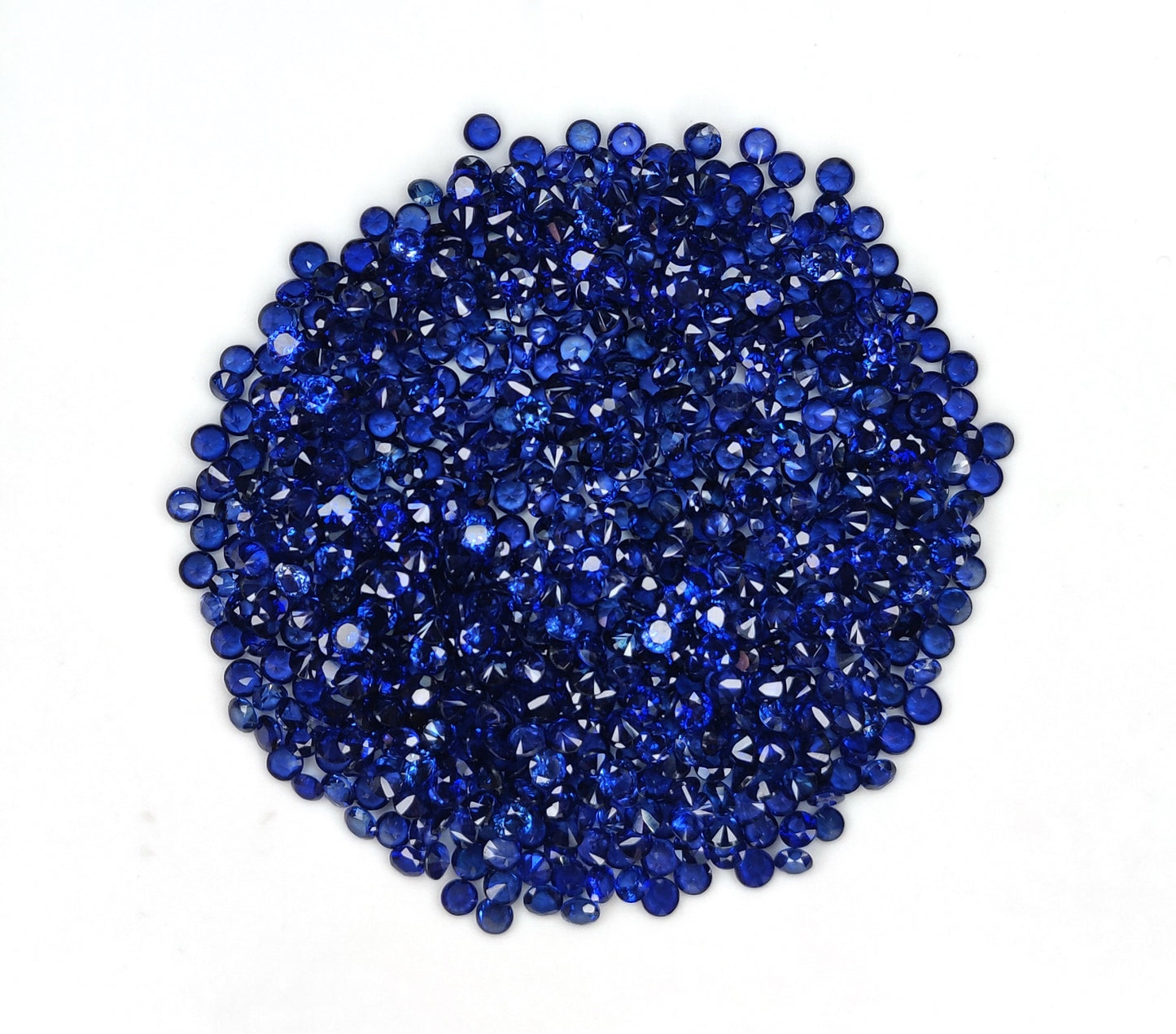 High Quality 100% Natural Blue Sapphire Calibrated 2.5mm Cut Royal Blue Color Loose Gemstone for Jewellery Making