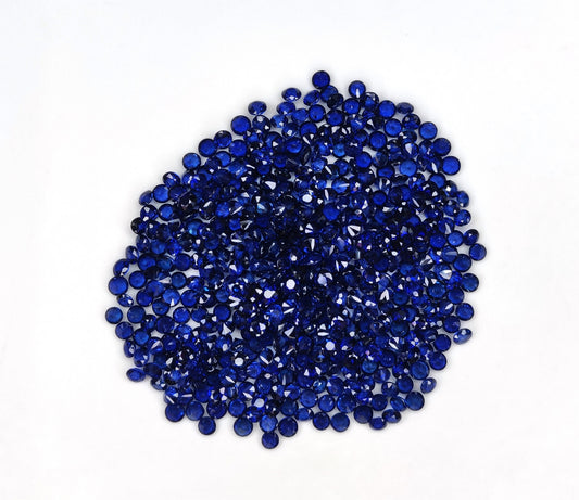 100% Natural Blue Sapphire High Quality Round Cut Royal Blue Gemstone Calibrated Size 3mm for Jewellery Making