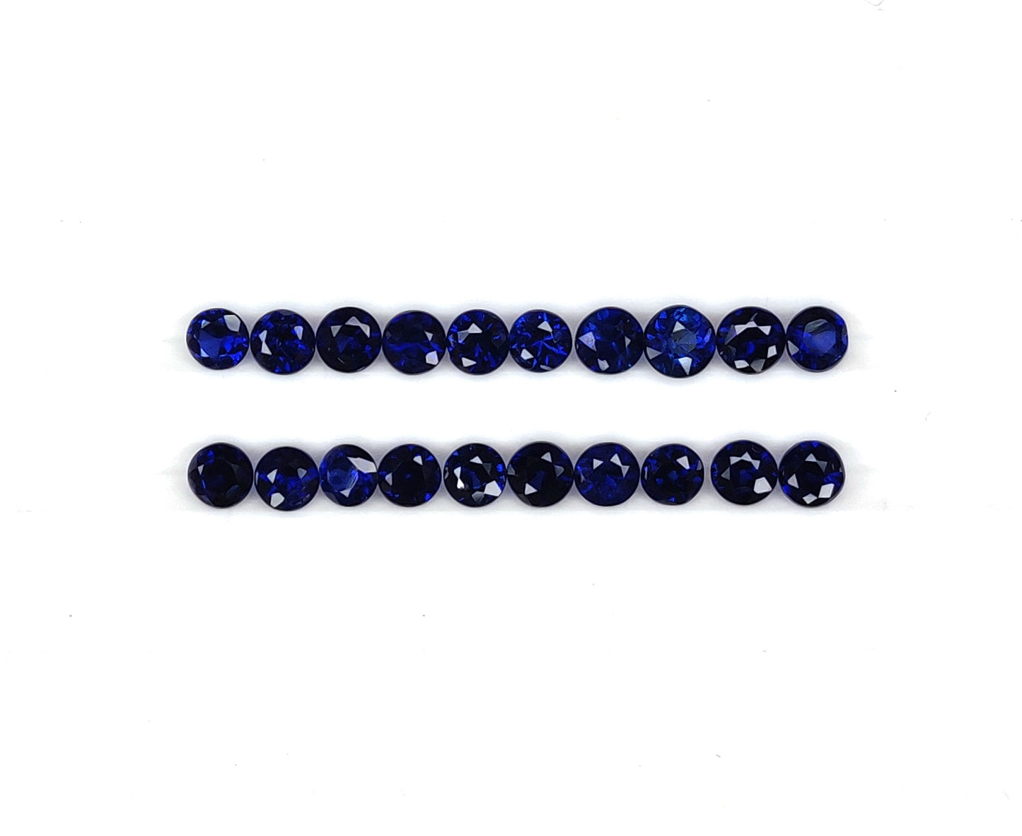 100% Natural Blue Sapphire High Quality Round Cut Royal Blue Gemstone Calibrated Size 3mm for Jewellery Making