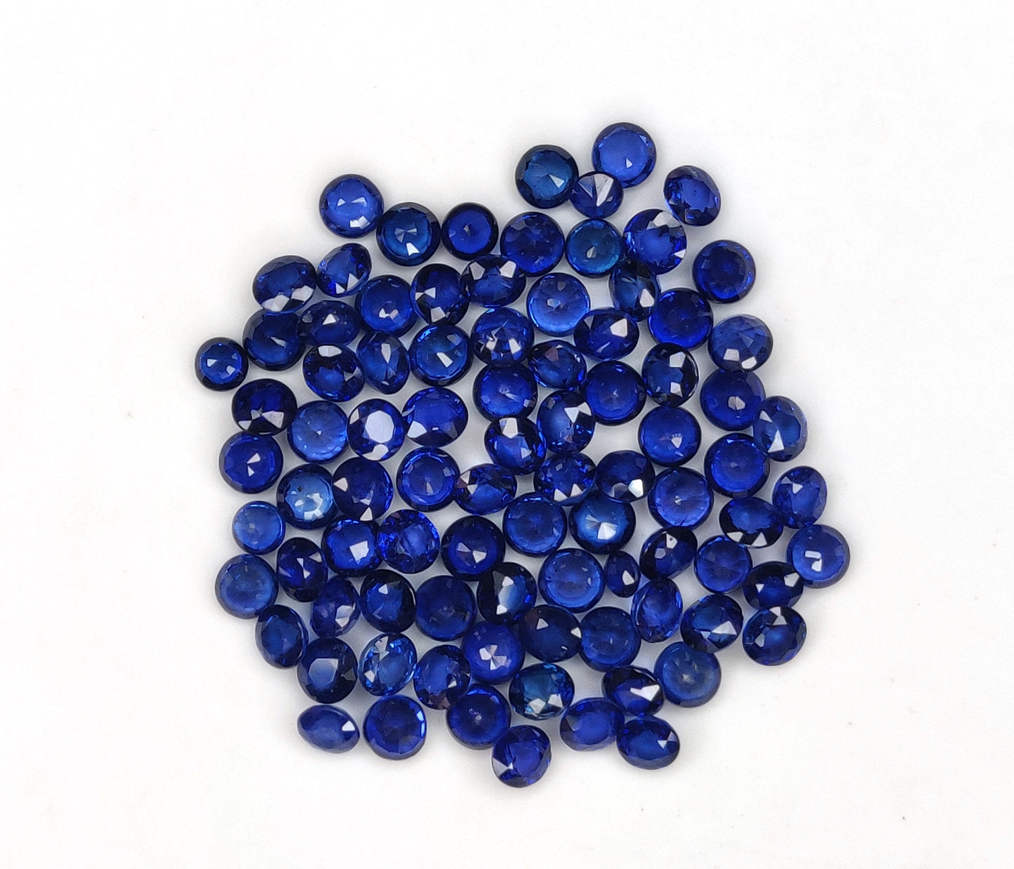 Fine Quality 100% Natural 3.75mm Calibrated Blue Sapphire Royal Blue Color Loose Gemstone for Bracelet Making