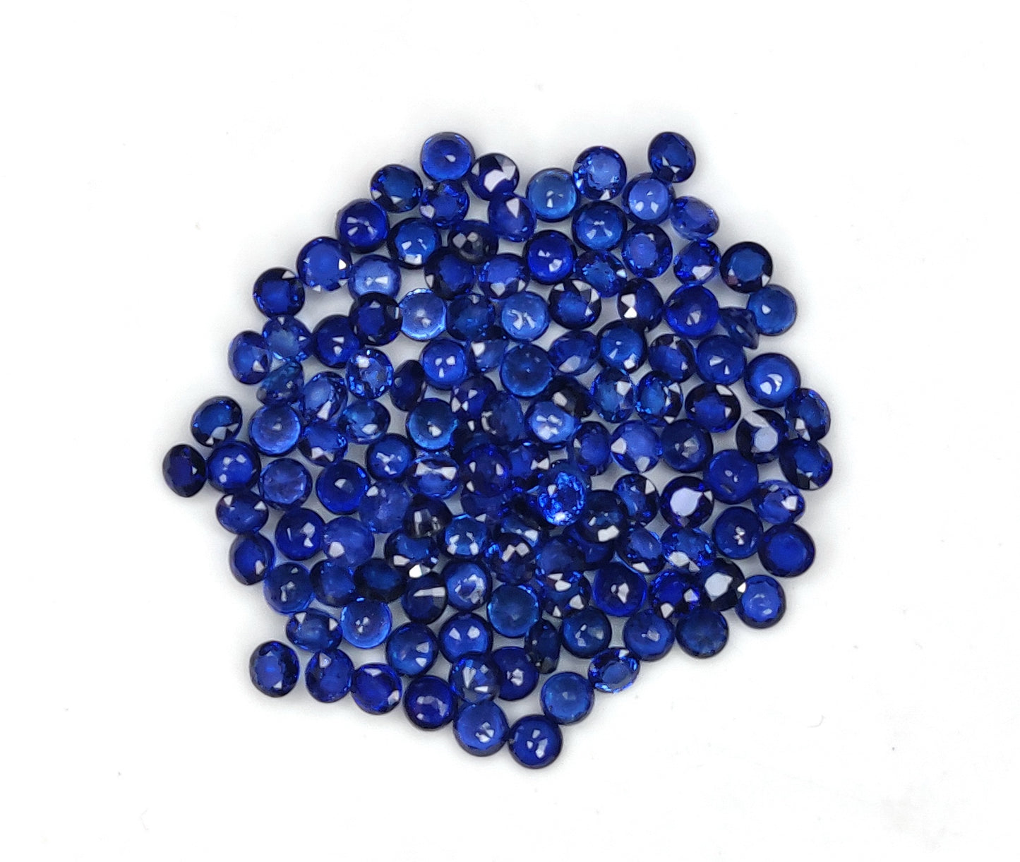 High Quality Natural Calibrated 3mm Blue Sapphire Round Shape Royal Blue Loose Gemstone for Necklace or Earrings Making
