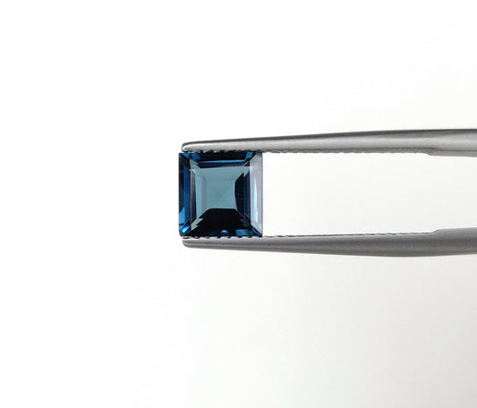 Natural London Blue Topaz 7.00 mm Square Cut Faceted Loose Gemstone Fine Quality Blue Color December Birthstone for Ring Jewelry