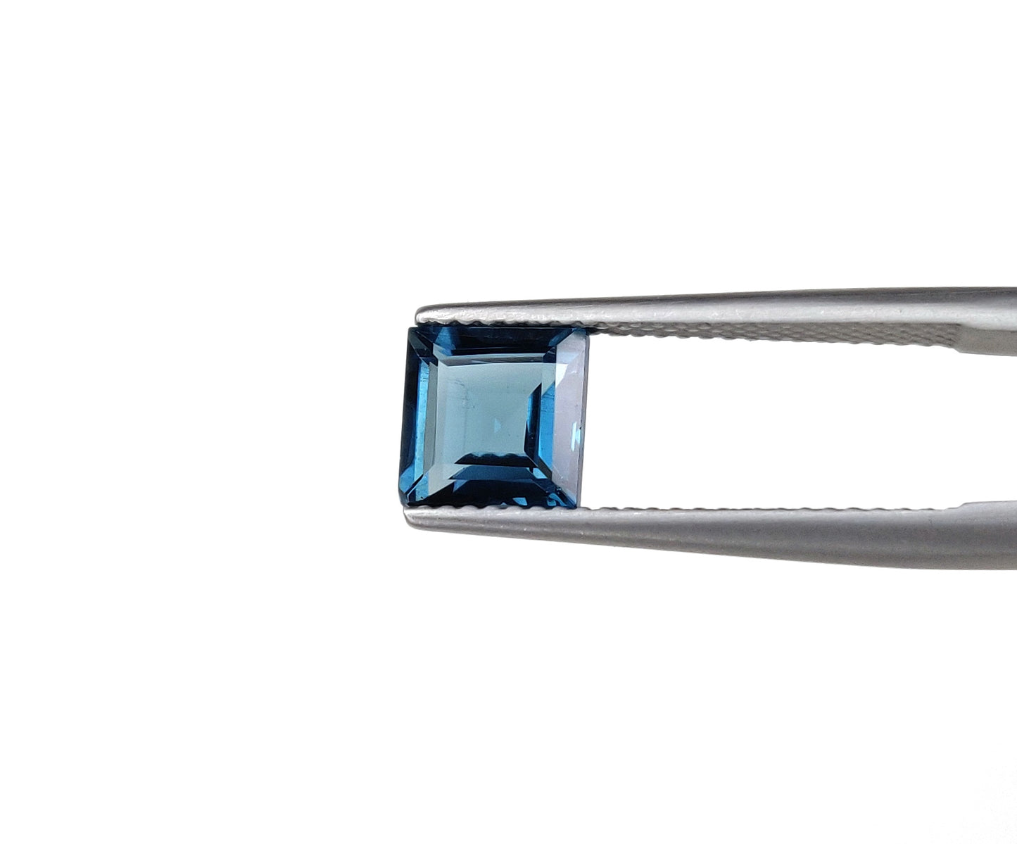 Natural London Blue Topaz 7.00 mm Square Cut Faceted Loose Gemstone Fine Quality Blue Color December Birthstone for Ring Jewelry