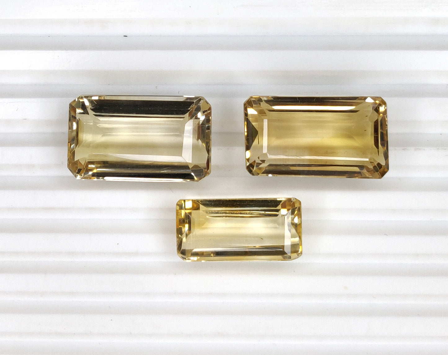 High Quality Natural Citrine Loose Gemstones Fine Quality Baguette Cut November Birthstone for Rings, Jewelry